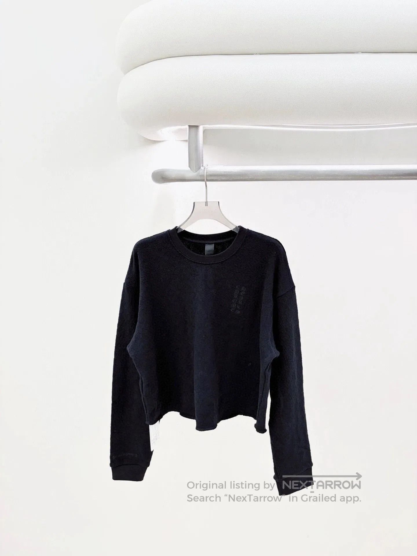Chrome Hearts Black Long-Sleeve Cropped Top Size L. Size US L / EU 52-54 / 3 - 1 Thumbnail