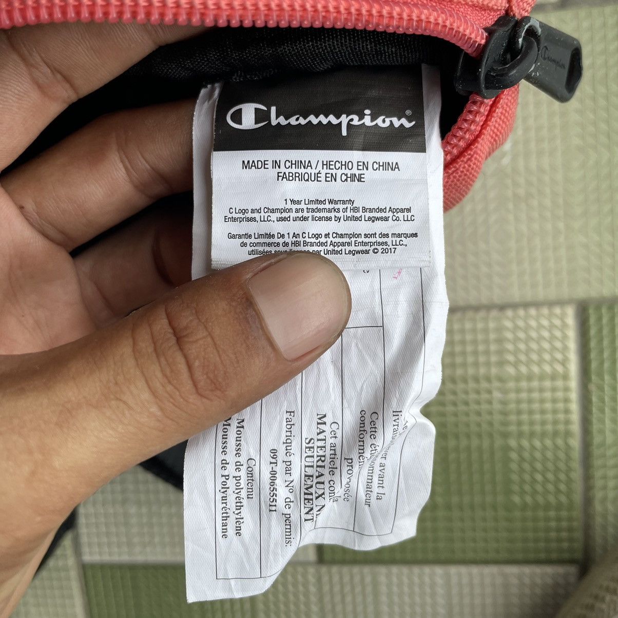 Champion Champion Furry Front Signature Waist Bag Size ONE SIZE - 8 Thumbnail
