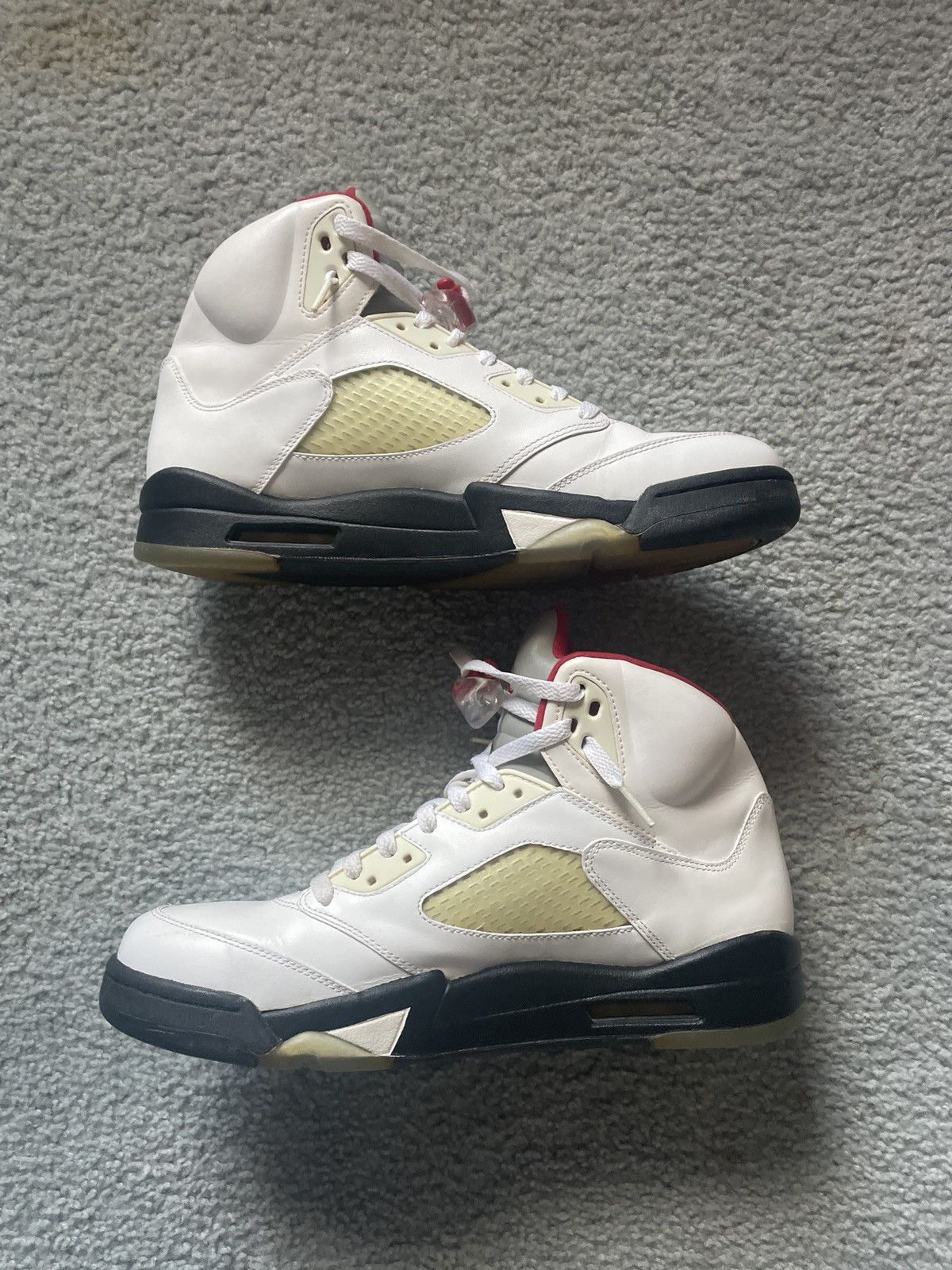 Jordan Brand Air Jordan 5 Retro ‘Fire Red’ White Size US 11.5 / EU 44-45 - 2 Thumbnail
