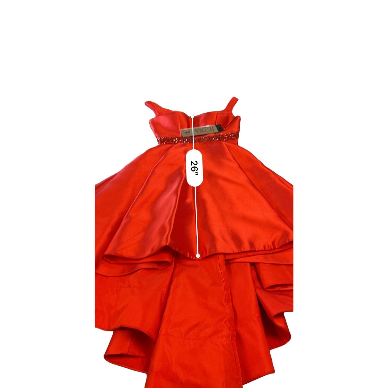 Other NWT IEENA for Mac Duggal Red Cocktail Dress - Size 0 Size XS / US 0-2 / IT 36-38 - 7 Thumbnail