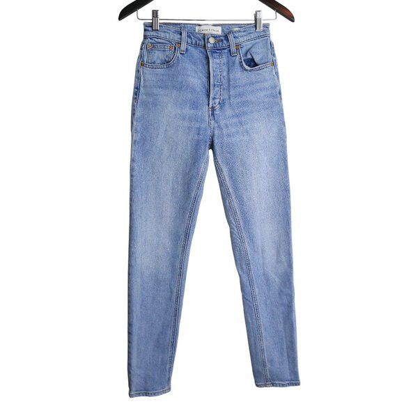 Aritzia Aritzia Denim Forum The Yoko High Rise Slim Jeans Bleu Size 25" / US 0 / IT 36 - 1 Thumbnail