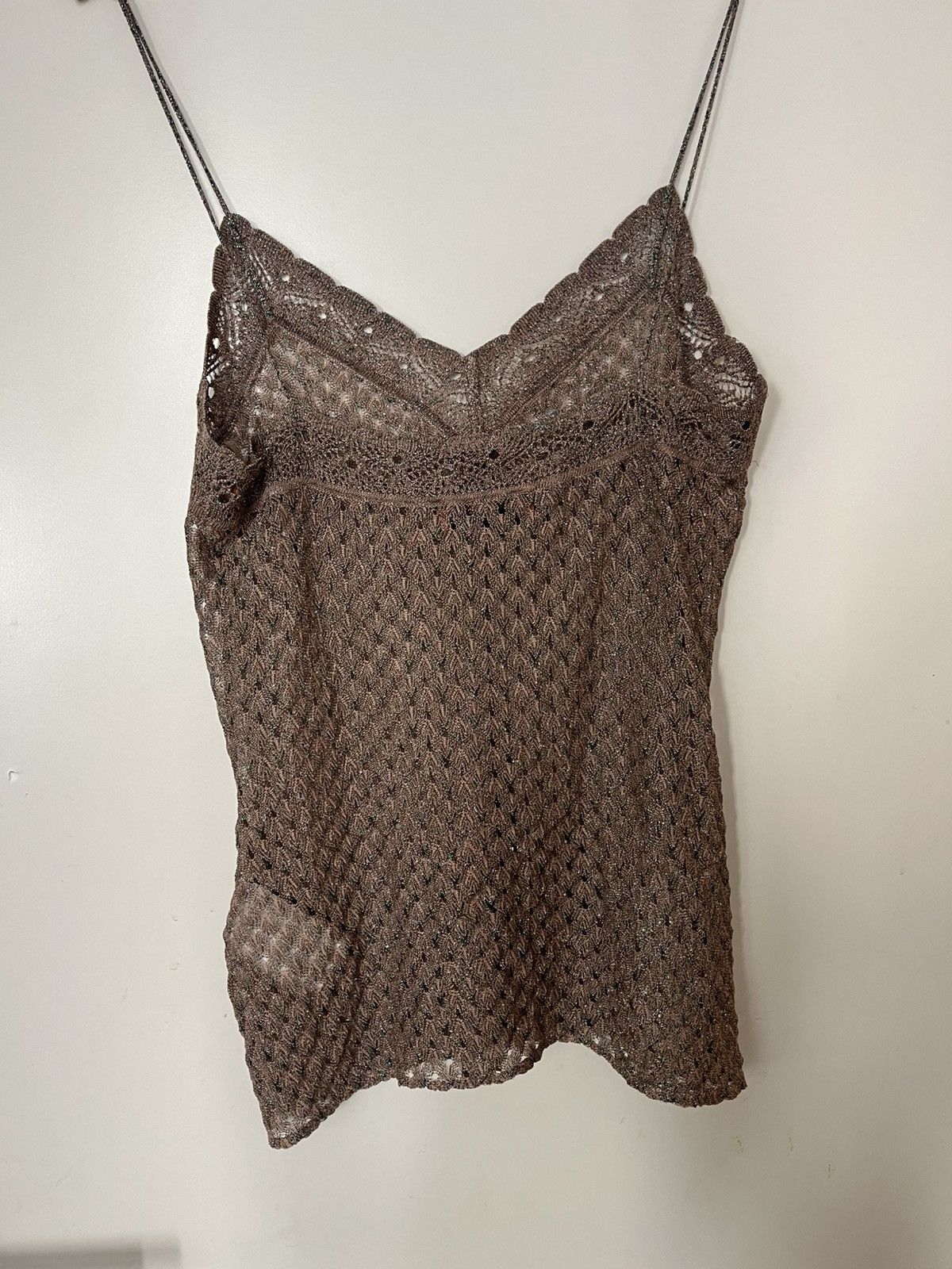 Missoni Missoni Metallic Knit Spaghetti Strap Top Size S / US 4 / IT 40 - 2 Thumbnail