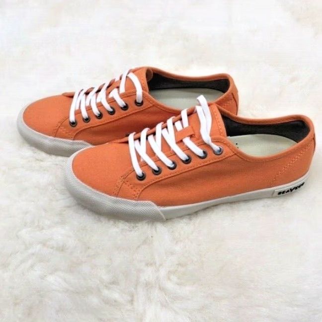 SeaVees SEAVEES Monterey Sneaker - Women's Size 5.5 - Orange Athletic Size US 6 / IT 36 - 3 Thumbnail