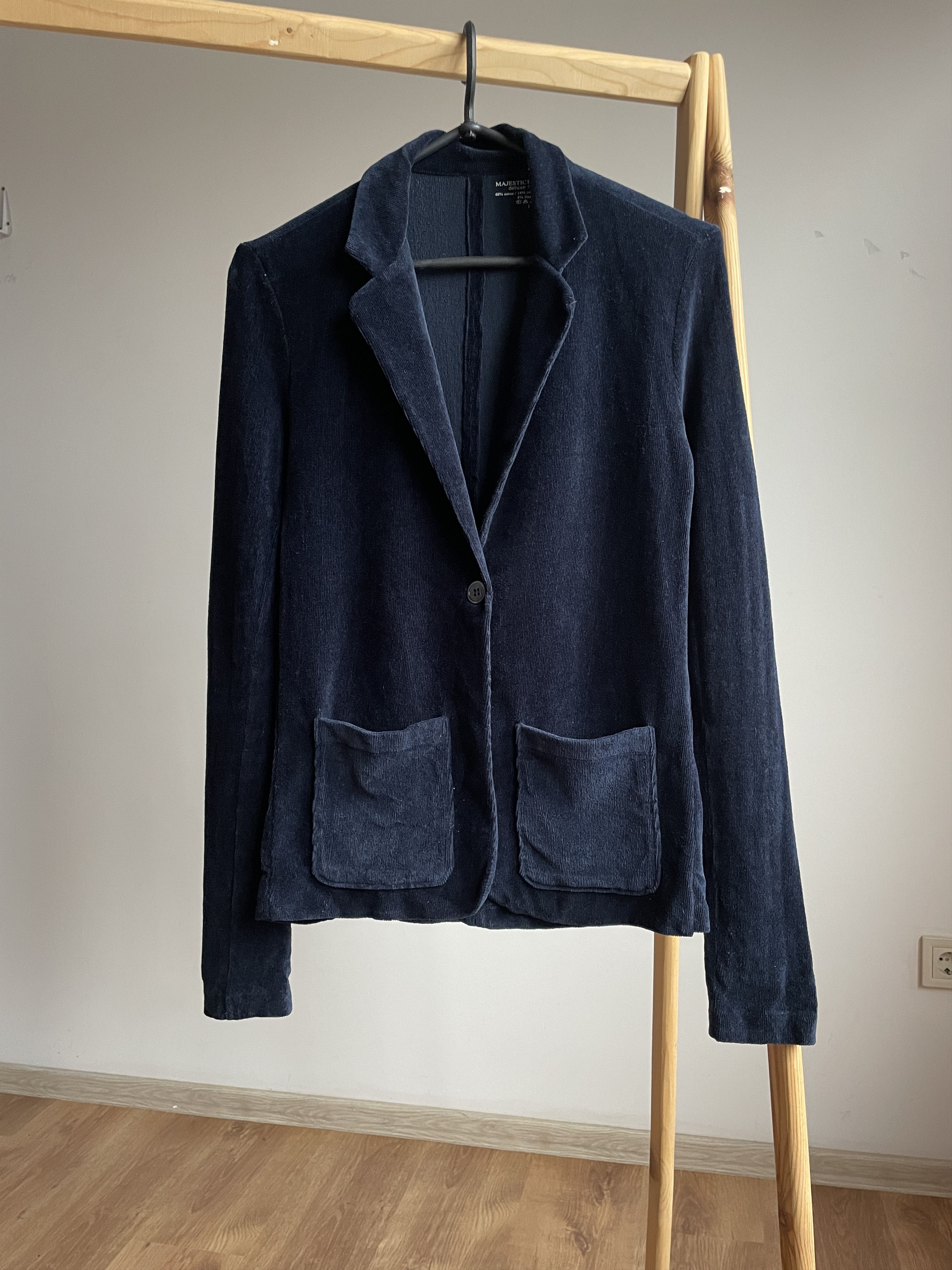 MAJESTIC FILATURES Majestic Filatures Cotton Cashmere Silk Corduroy Blazer Size S / US 4 / IT 40 - 1 Thumbnail
