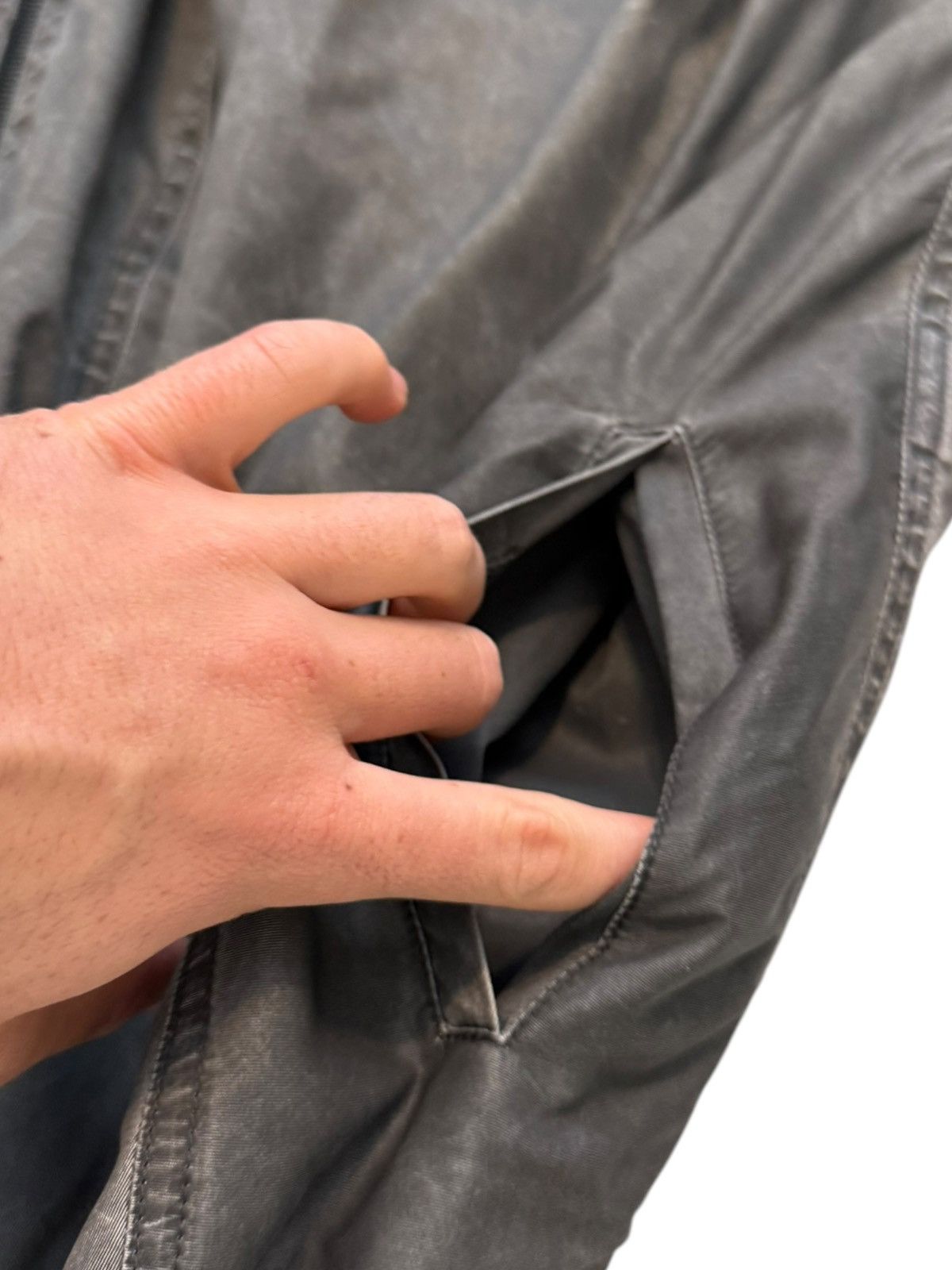 $1,000 Pop Up Nylon Grey Jacket
