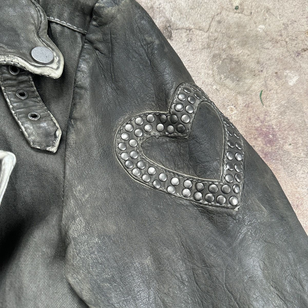 If Six Was Nine Vintage Amy by Amy Vermont Leather/Denim Jacket Size M / US 6-8 / IT 42-44 - 5 Thumbnail