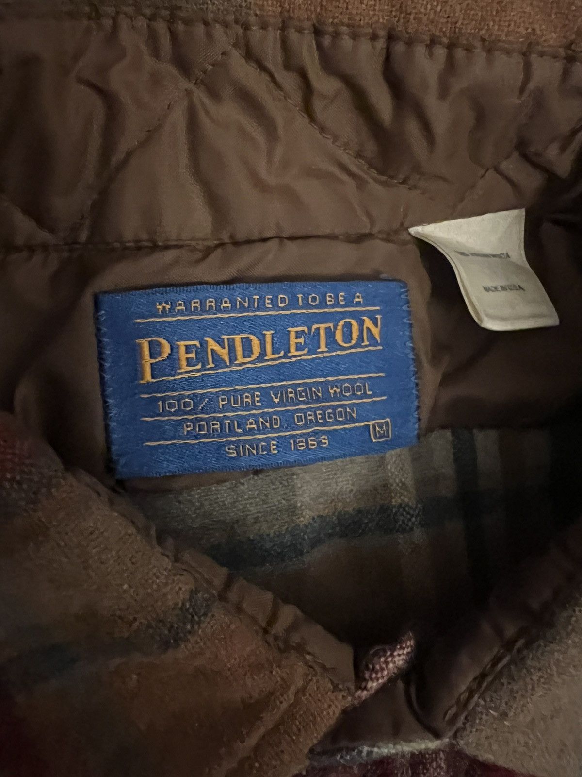 Pendleton Pendleton Wool Plaid Lodge Shirt in Brown Mix Size US M / EU 48-50 / 2 - 3 Thumbnail