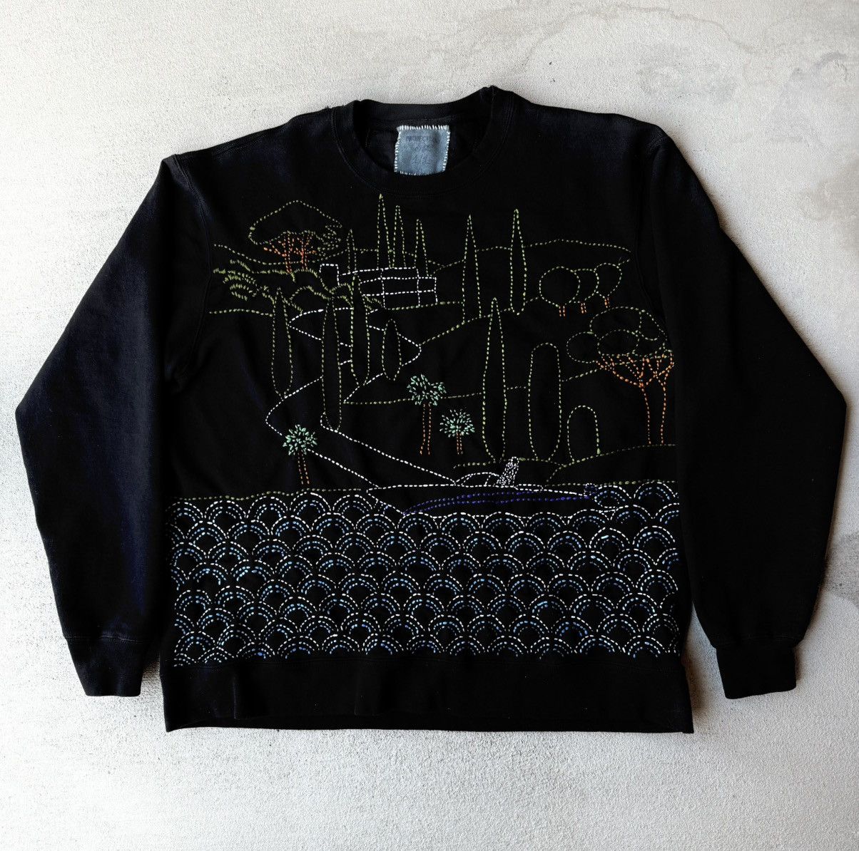 Japanese Brand Sashiko Louis Mccarthy sweatshirt Size US L / EU 52-54 / 3 - 1 Thumbnail
