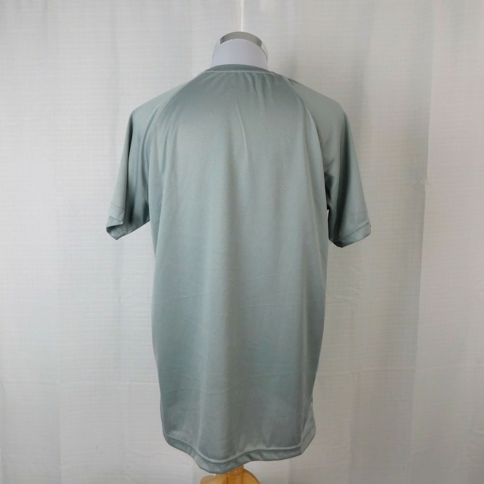 Vintage Zone Pro Sport T-Shirt Mens Short Sleeve Crew Neck Gray L Regular 100% Polyester Sports Running Gym Training Size US L / EU 52-54 / 3 - 2 Thumbnail