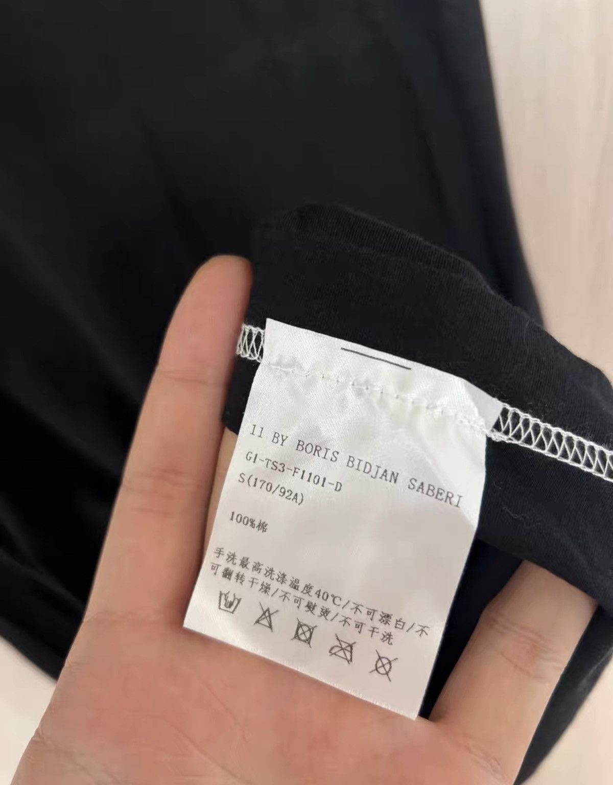 11 By Boris Bidjan Saberi 11ByBBS Topstitch Detail Cotton T-Shirt Size US S / EU 44-46 / 1 - 5 Thumbnail
