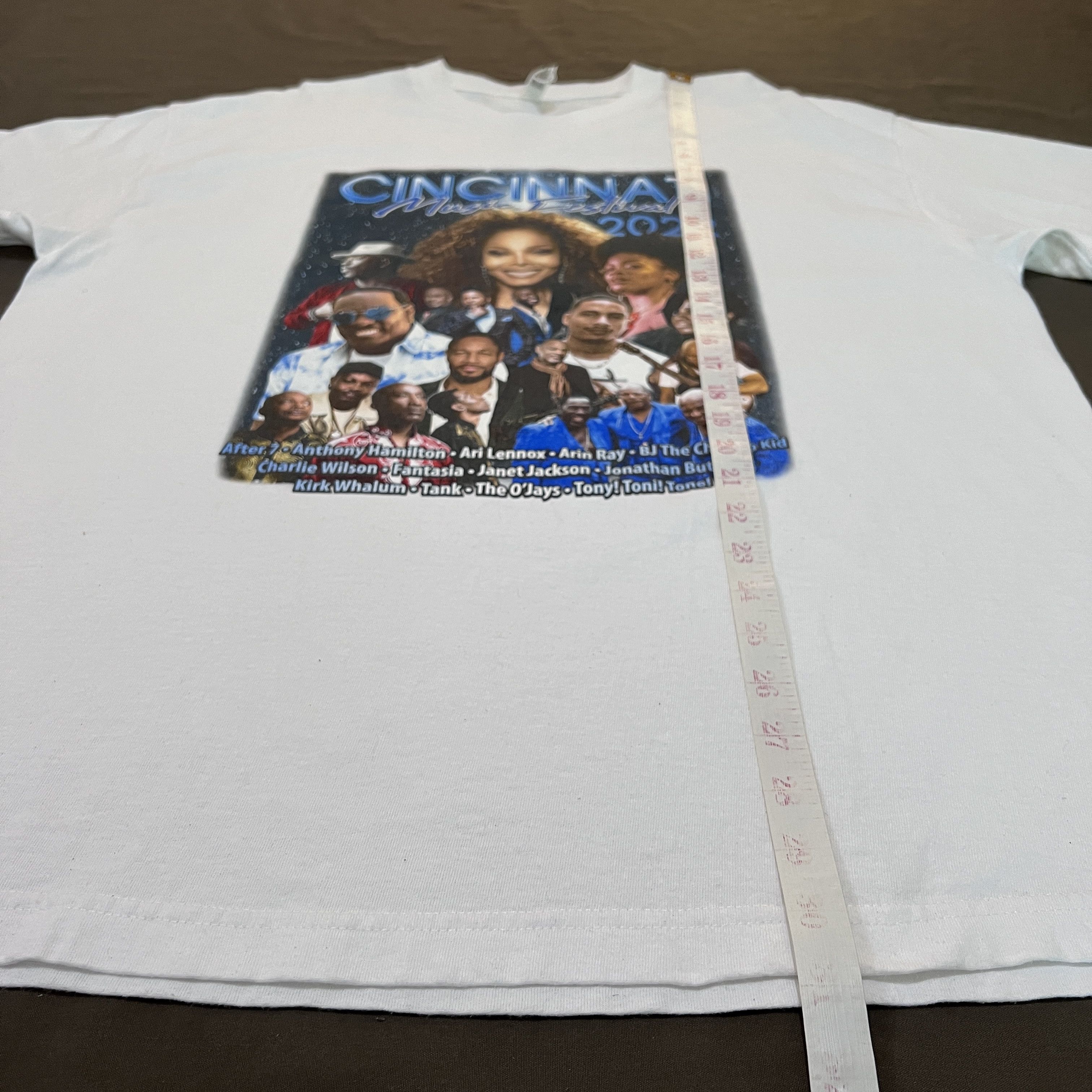 Band Tees × Rap Tees 2022 Cincinnati Music Festival Tee XL R&B Soul The O'Jays Size US XL / EU 56 / 4 - 7 Thumbnail