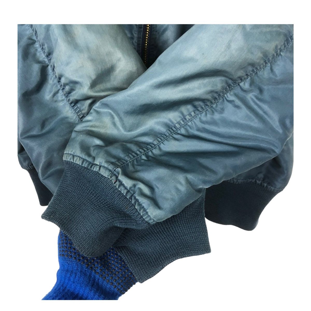 Flight Club × Japanese Brand 💥90s MA1 USA RIOT BOMBER JACKET Size US L / EU 52-54 / 3 - 9 Thumbnail