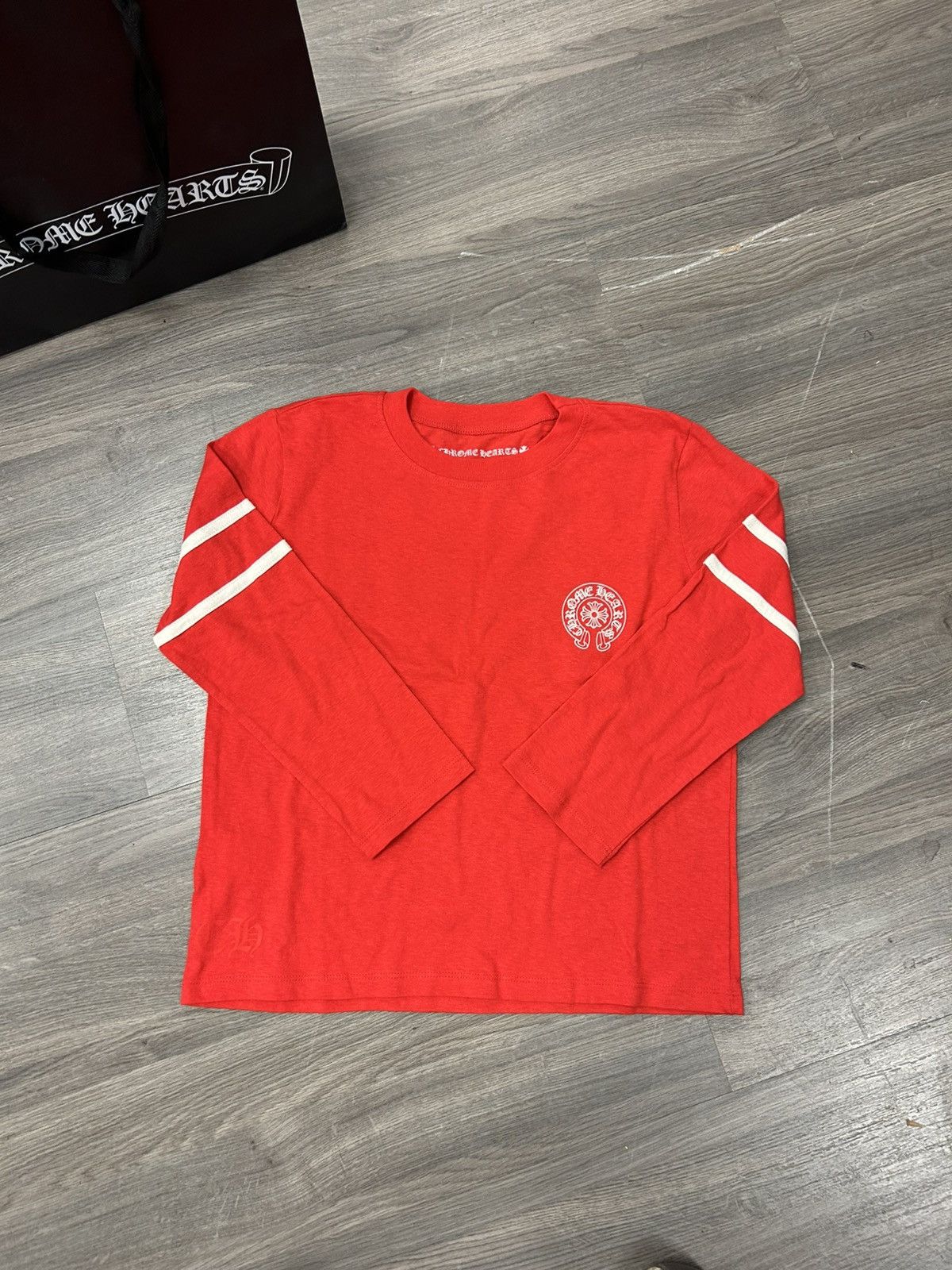 Chrome Hearts Chrome Hearts Roller Skate Horse Shoe Jersey L/S t-shirt red Size S / US 4 / IT 40 - 1 Thumbnail