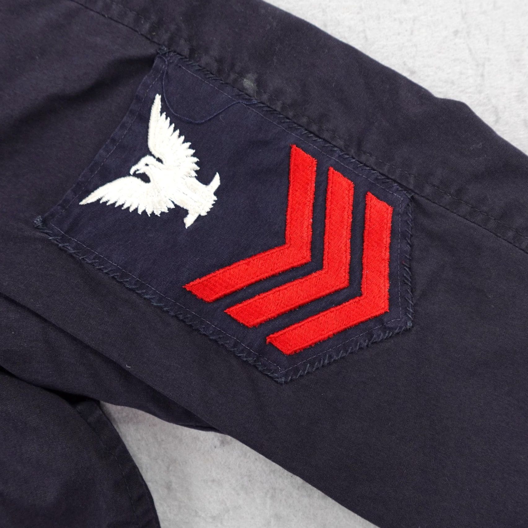 Vintage VINTAGE Navy Jacket Mens 38R Dark Blue Submarine Officer Coat 70s Navy Size US XXS / EU 40 - 4 Thumbnail