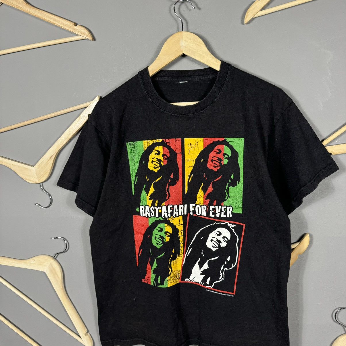 Bob Marley × Vintage Vintage 1998 Bob Marley Rastafari For Ever T-shirt Size US M / EU 48-50 / 2 - 3 Thumbnail