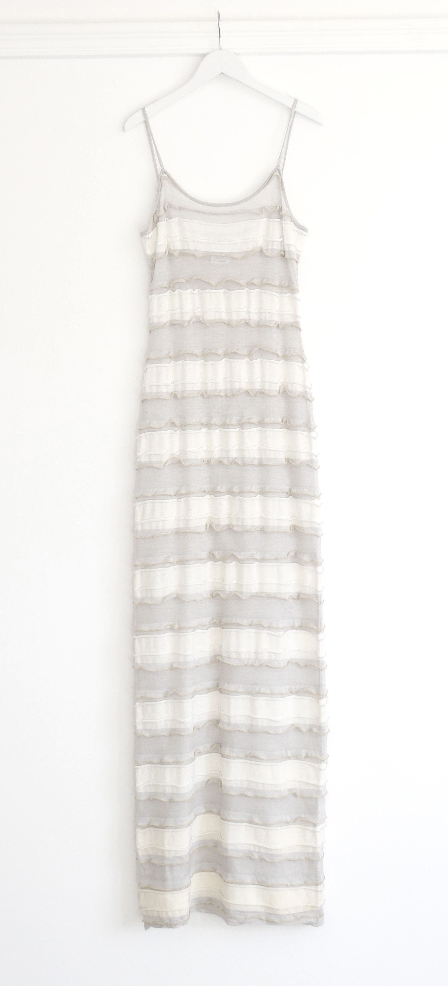 Chanel Chanel Cruise 2009 Fine Knit Frilled Maxi Slip Dress Size M / US 6-8 / IT 42-44 - 1 Thumbnail