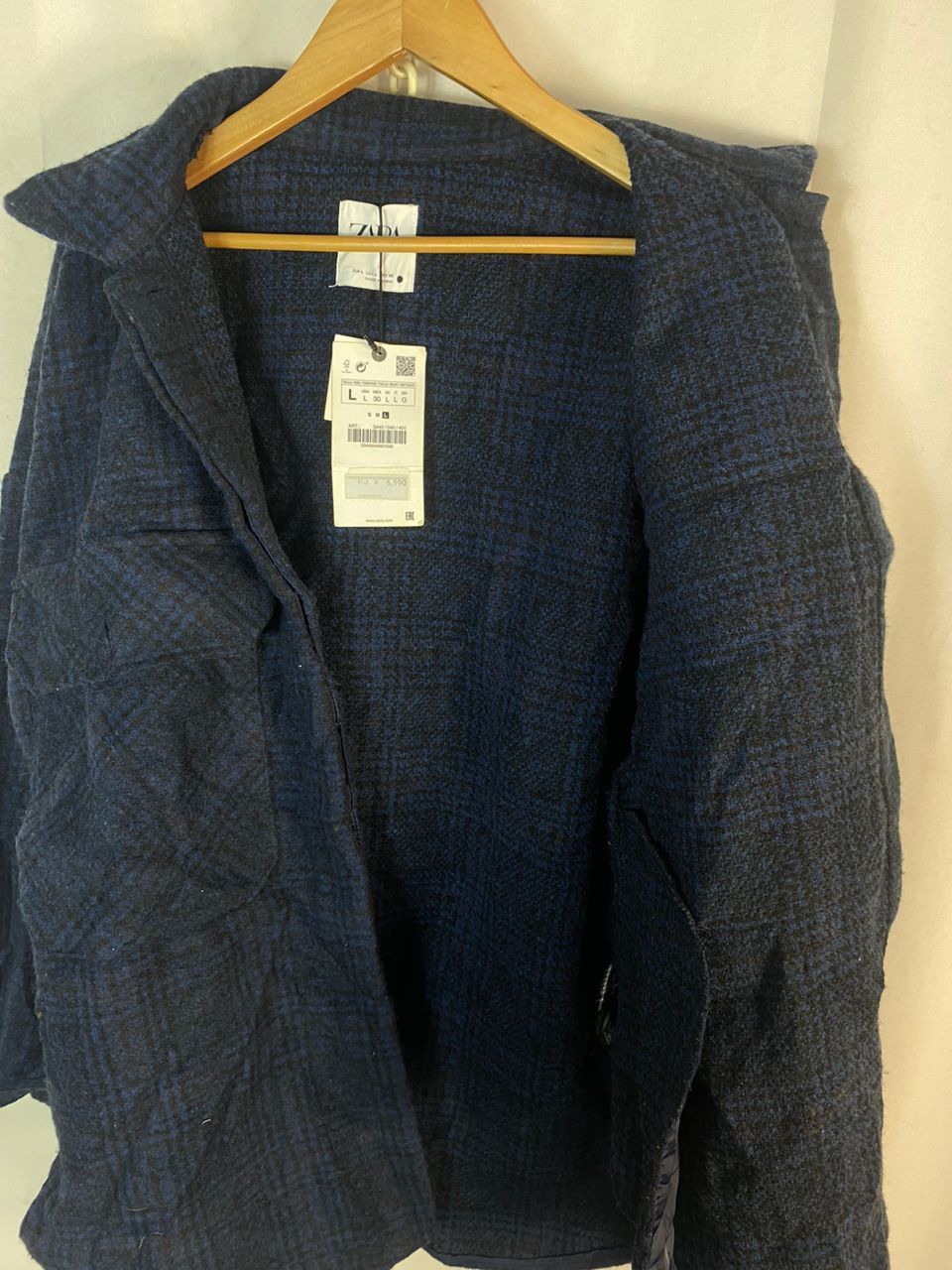 Zara Zara button up beggie jacket like new with tag Size L / US 10 / IT 46 - 9 Thumbnail