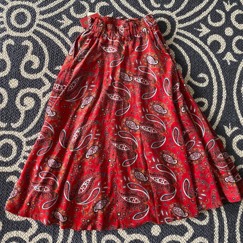 Kenzo KENZO sizeM Vintage red paisley dress Size 25" / US 0 / IT 36 - 4 Thumbnail