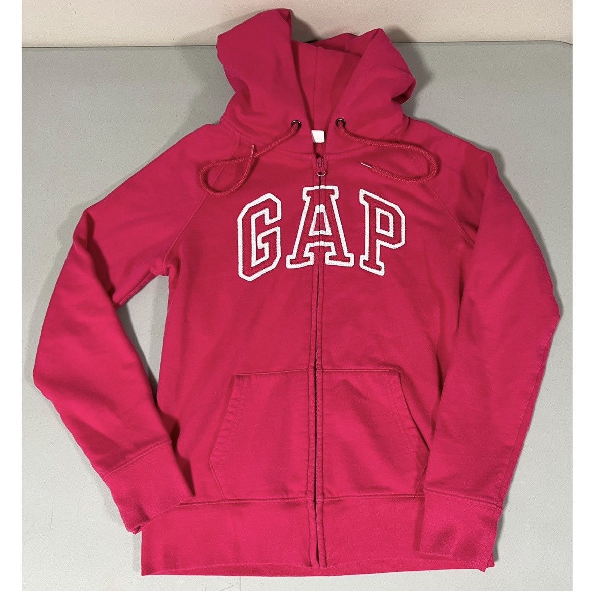 Gap Pink ‘GAP’ Logo Y2K Zipper Sweatshirt Hoodie Outerwear XS 🩷✨ Size XS / US 0-2 / IT 36-38 - 1 Thumbnail