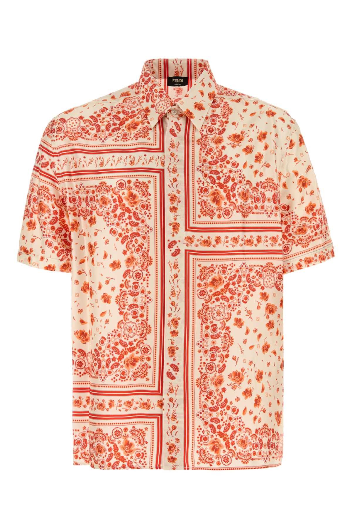 Fendi Printed Silk Shirt Size US XL / EU 56 / 4 - 1 Thumbnail