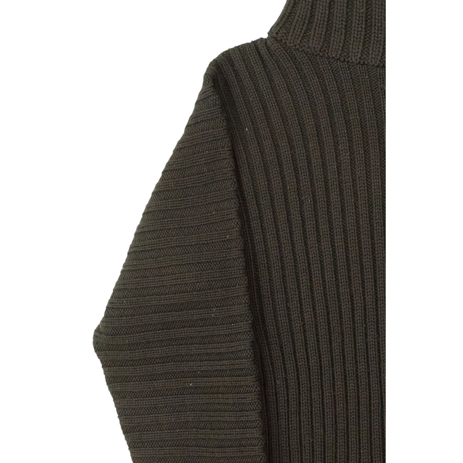Yves Saint Laurent by Tom Ford Rive Gauche Black Wool Knit Sweater Size L / US 10 / IT 46 - 4 Thumbnail