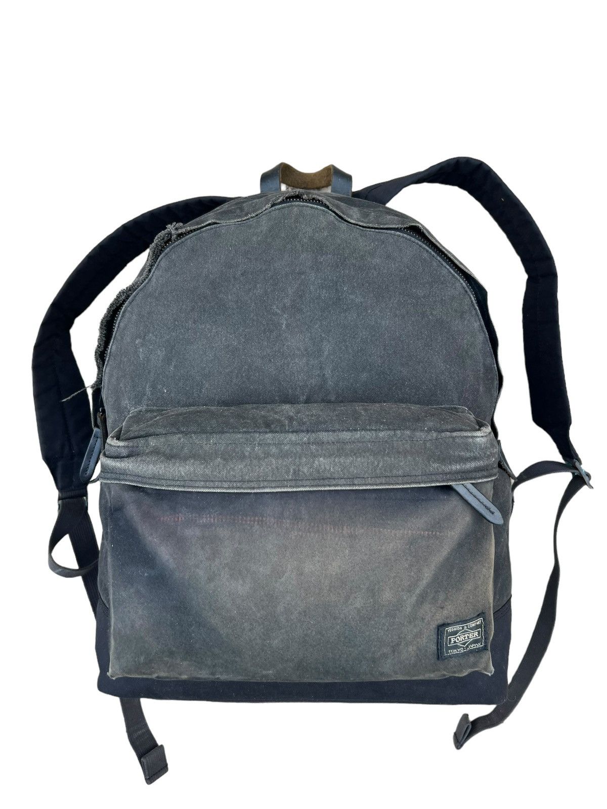 Porter Vintage Porter Distress Yoshida Sun Fade Black Backpack Bag Size ONE SIZE - 7 Thumbnail