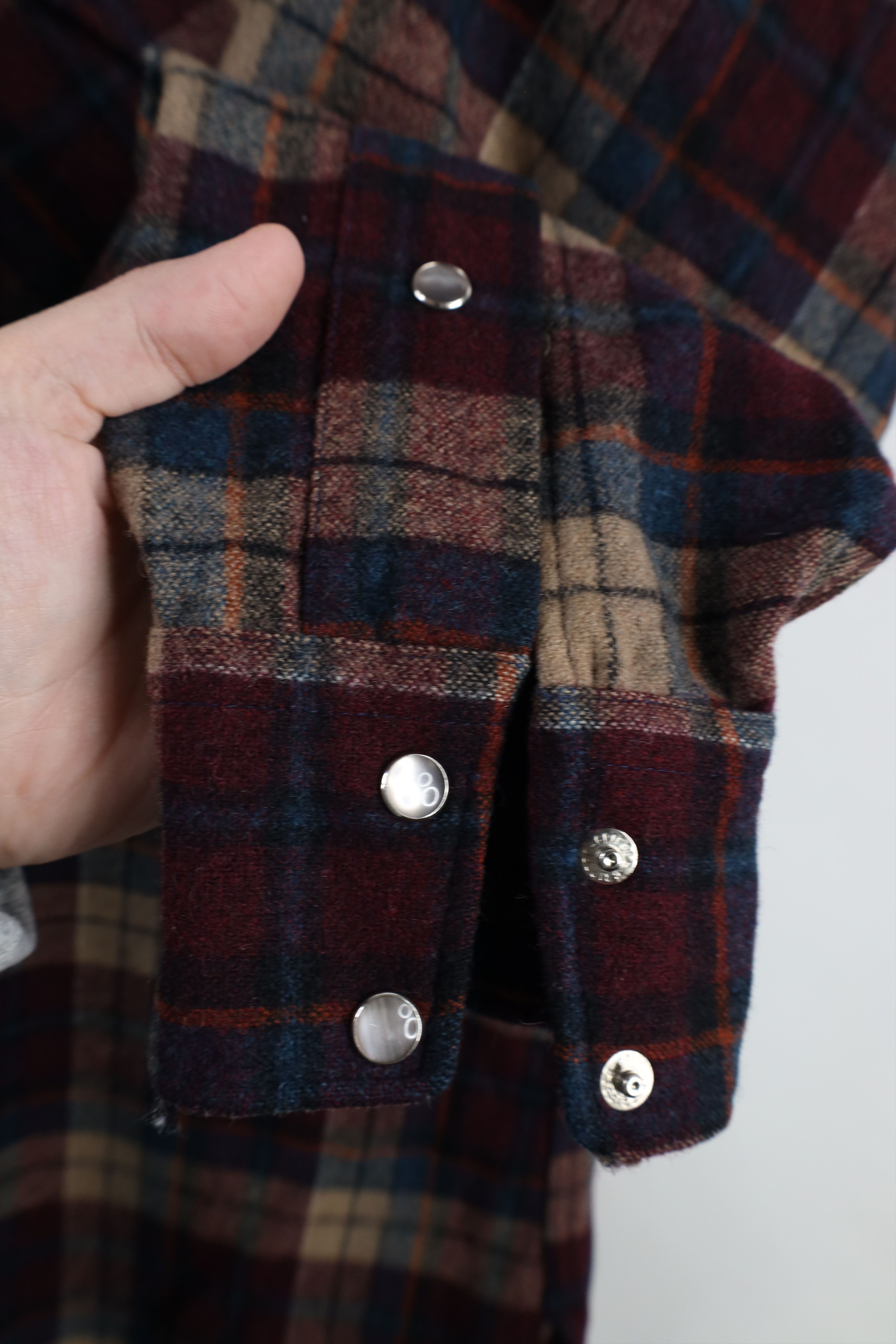 Pendleton Vintage 70s Pendleton Wool Snap Button Shirt Plaid USA Size US L / EU 52-54 / 3 - 4 Thumbnail