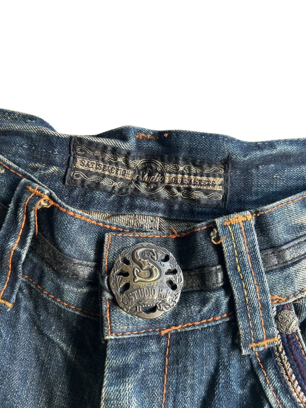 Japanese Brand × Kapital × Vintage Rusty Skull Japanese Brand Studio R.P Denim Jeans Size US 32 / EU 48 - 11 Thumbnail