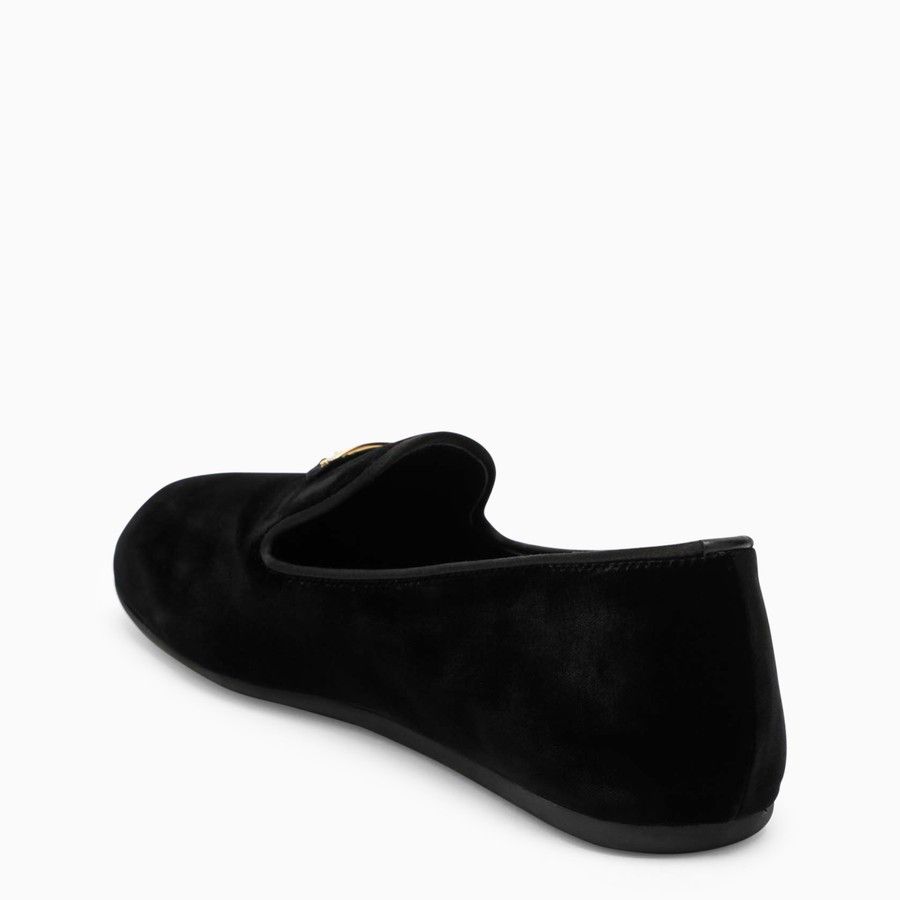 Prada o1d2blof0924 Velvet Loafers in Black Size US 6.5 / IT 36.5 - 5 Thumbnail
