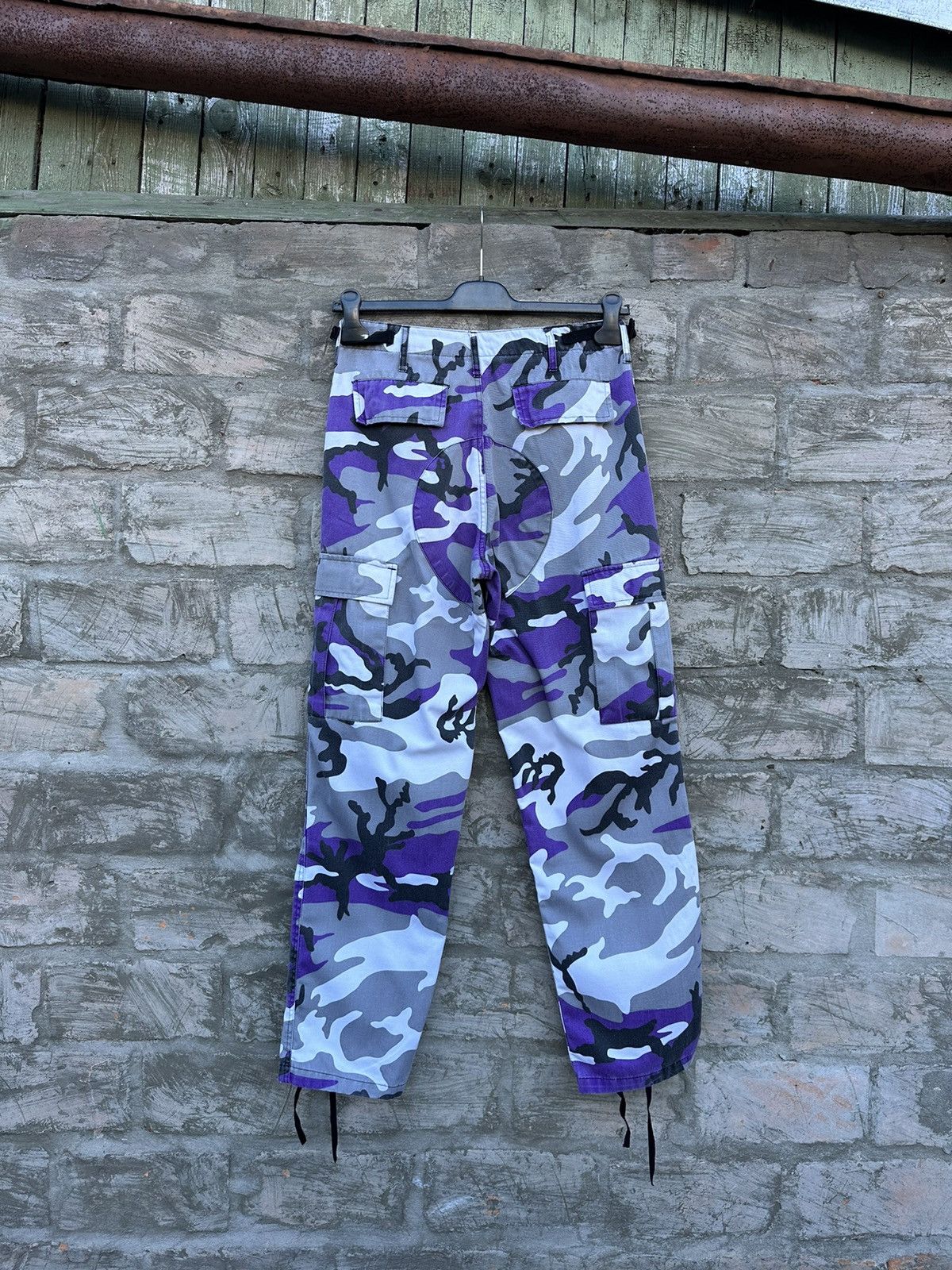 Rothco × Vintage Vintage Y2K Mil-Tec Purple Camo Travis Style Cargo Pants Size US 30 / EU 46 - 8 Thumbnail