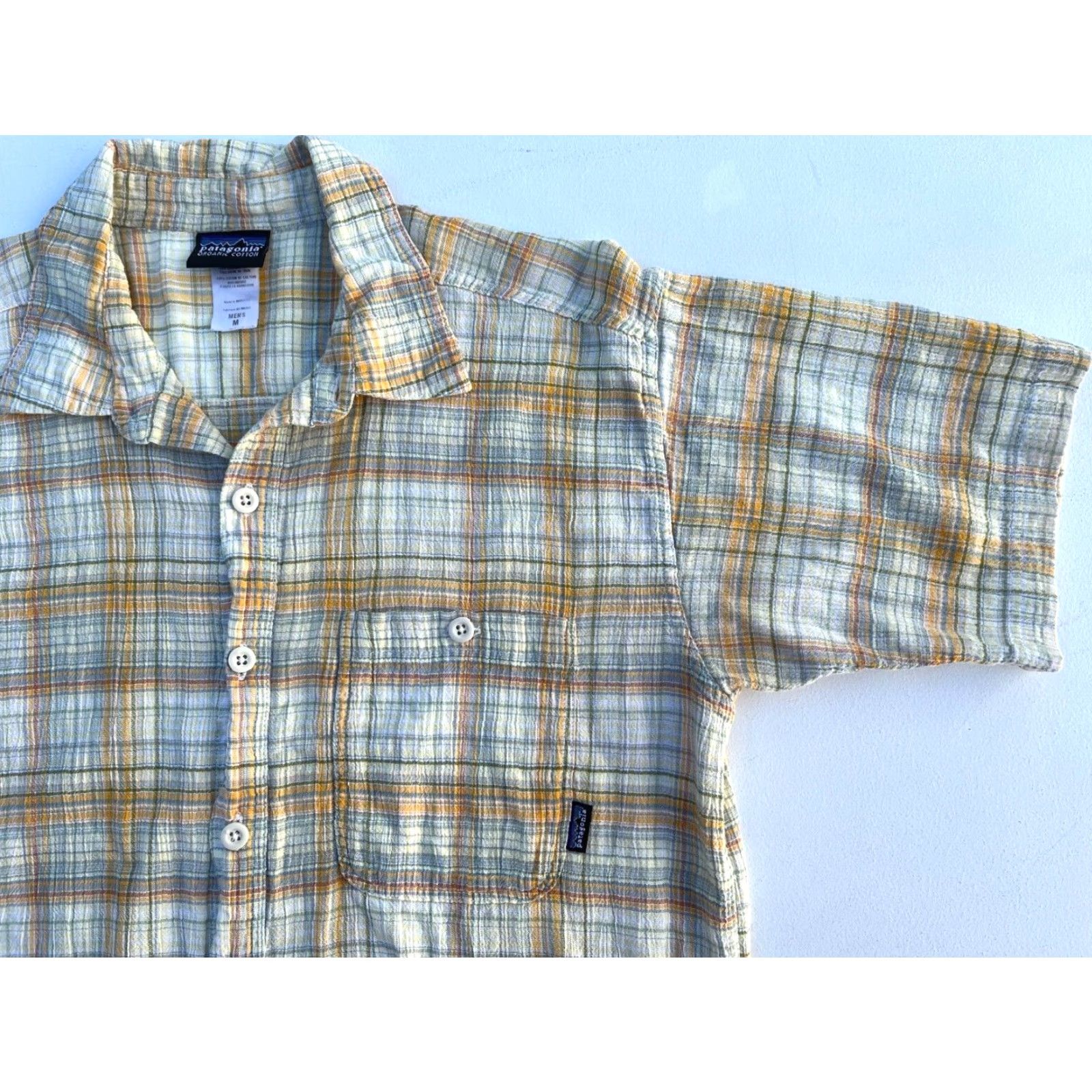 Patagonia Patagonia Men’s Vintage Short Sleeve Button-Up Seersucker Plaid Shirt M Size US M / EU 48-50 / 2 - 6 Thumbnail
