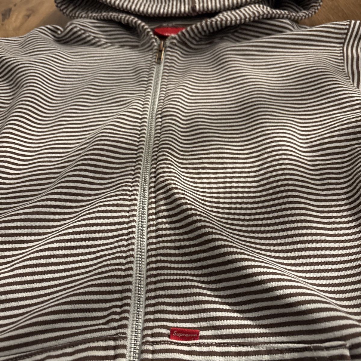 Supreme supreme striped zip up Size US L / EU 52-54 / 3 - 3 Thumbnail