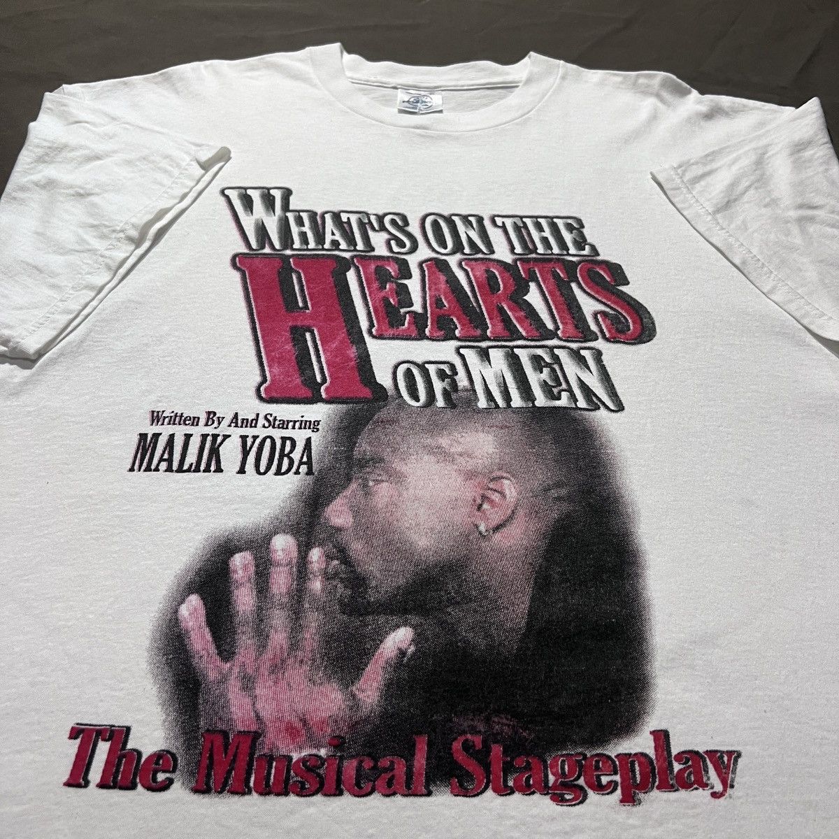 Rap Tees Vtg. Y2K What's On The Hearts Of Men Malik Yoba BeBe Winans Size US XL / EU 56 / 4 - 1 Thumbnail