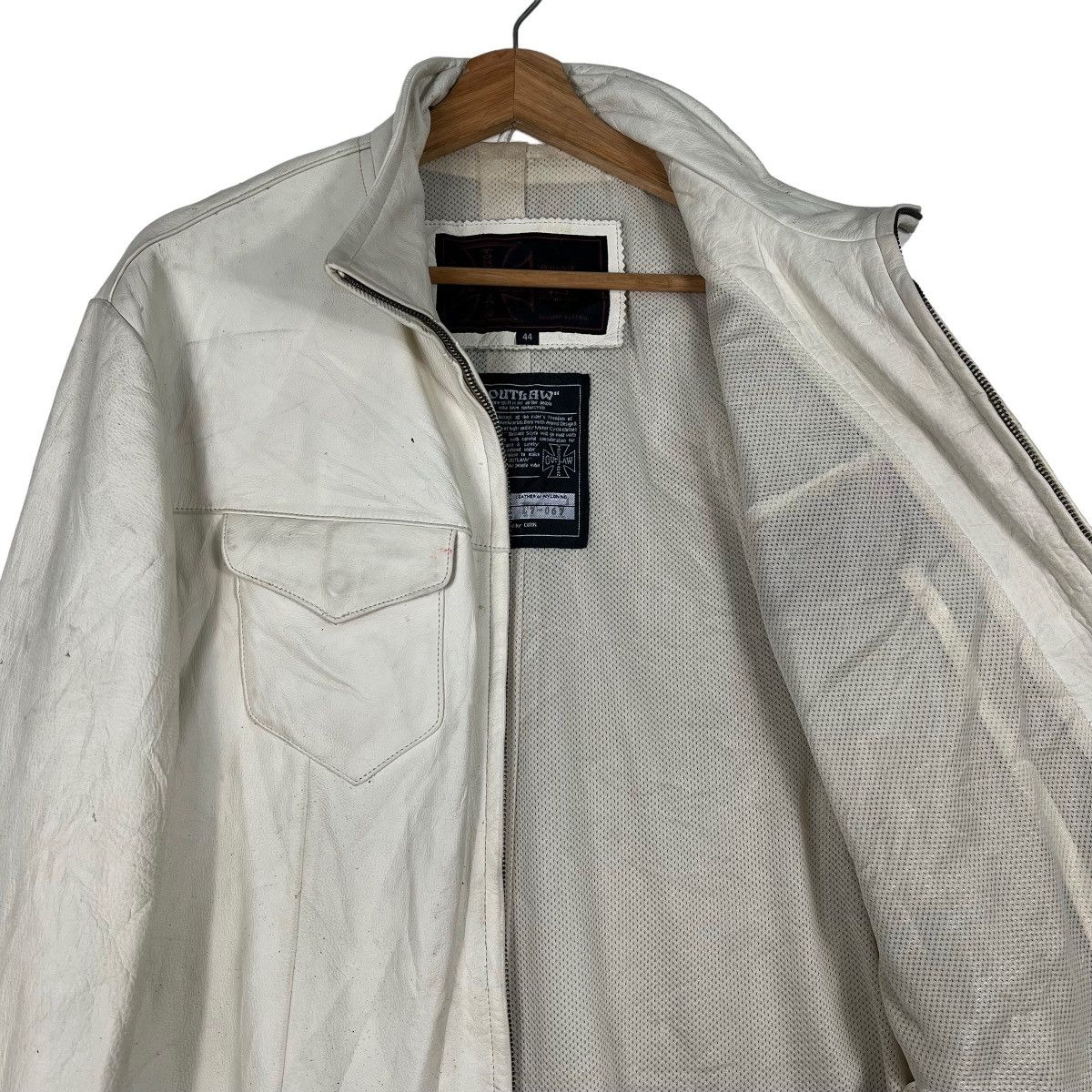 Kadoya 🔥 OUTLAW TOKYO JAPAN LEATHER SHIRT JACKET Size US L / EU 52-54 / 3 - 10 Thumbnail