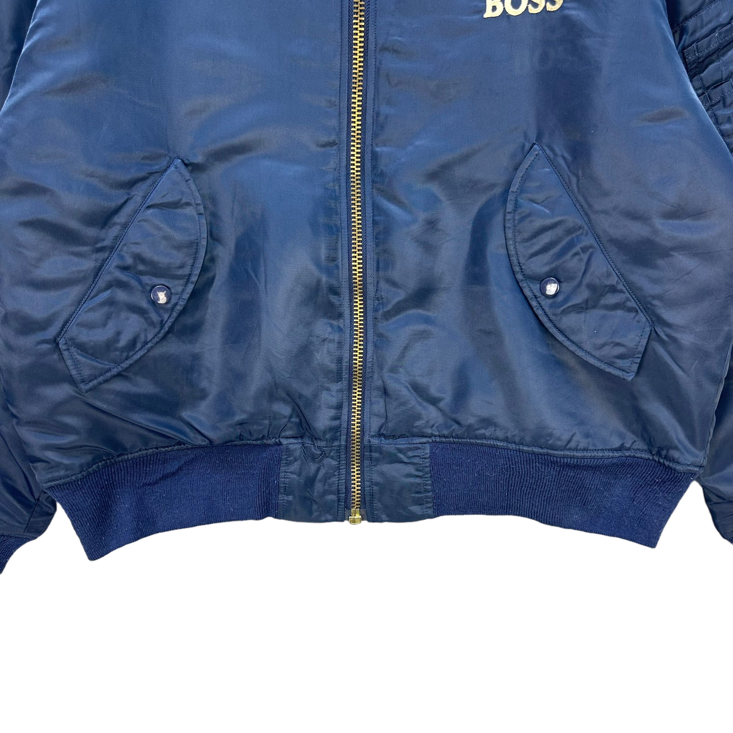 Japanese Brand SUNTORY COFFEE BOSS BIG LOGO BOMBER JACKET #7472-148 Size US XL / EU 56 / 4 - 7 Thumbnail