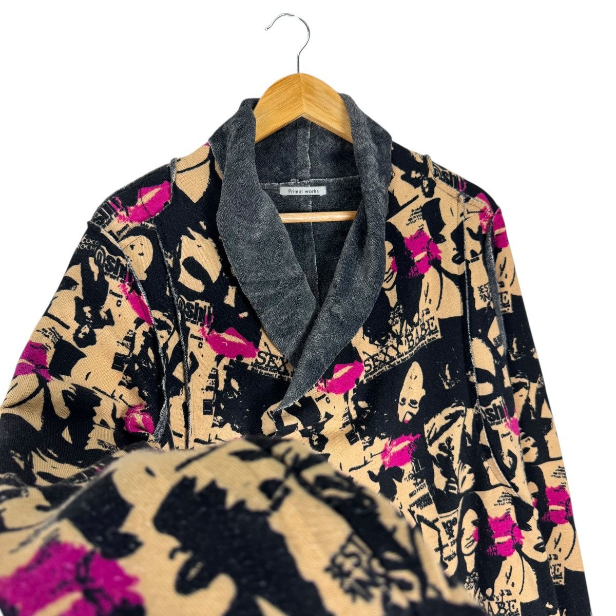 Hysteric Glamour ☀️PRIMAL WORK SEXY WOMAN OVERPRINT CARDIGAN JACKET Size M / US 6-8 / IT 42-44 - 6 Thumbnail