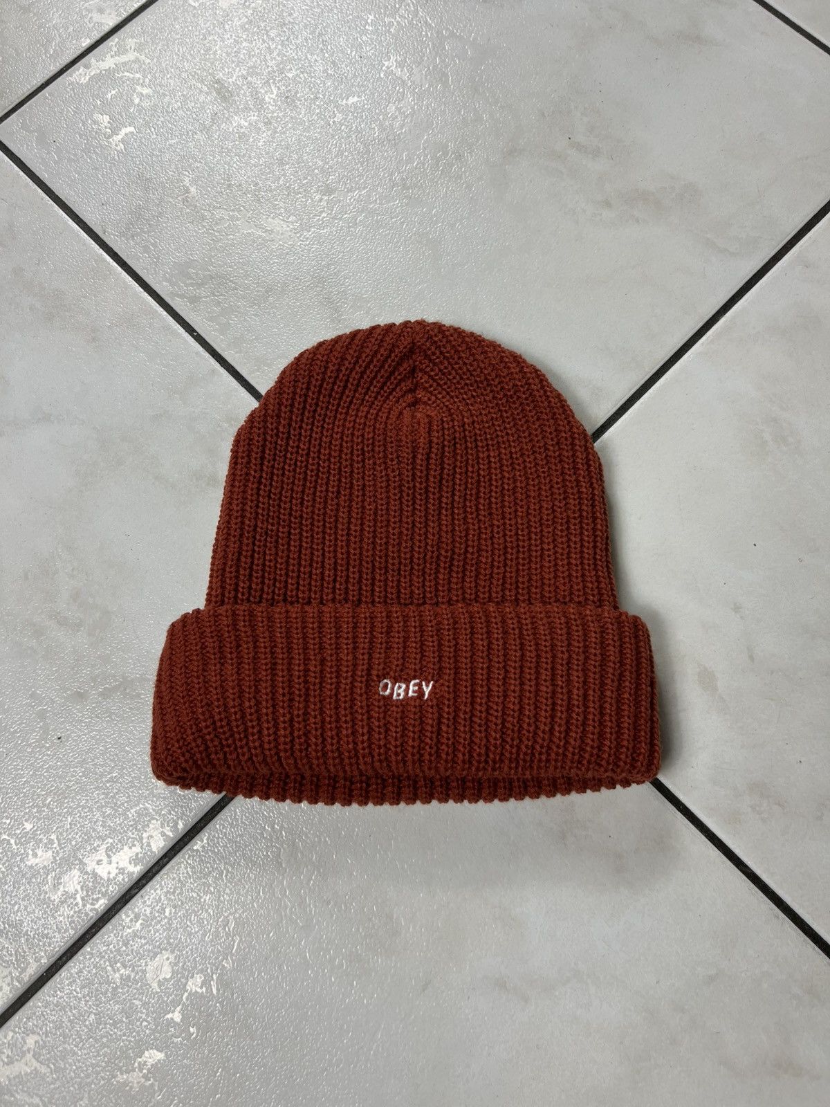 Obey Obey future beanie heavy knitted hat cap streetwear y2k logo Size ONE SIZE - 3 Thumbnail