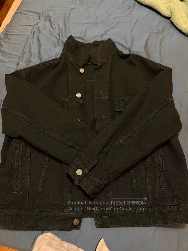 Balenciaga Balenciaga Black Denim Jacket Size XXS / US 00 / IT 34 - 5 Thumbnail