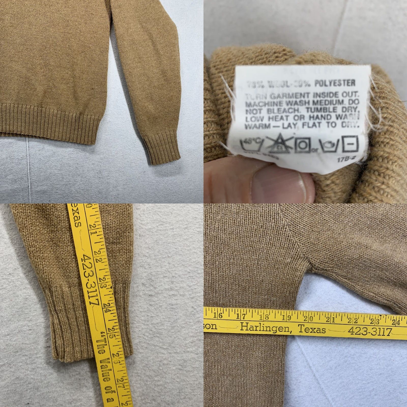 Vintage VINTAGE Robert Bruce Wool Blend Sweater Medium V-Neck Pullover Brown Casual Mens Size US M / EU 48-50 / 2 - 8 Thumbnail