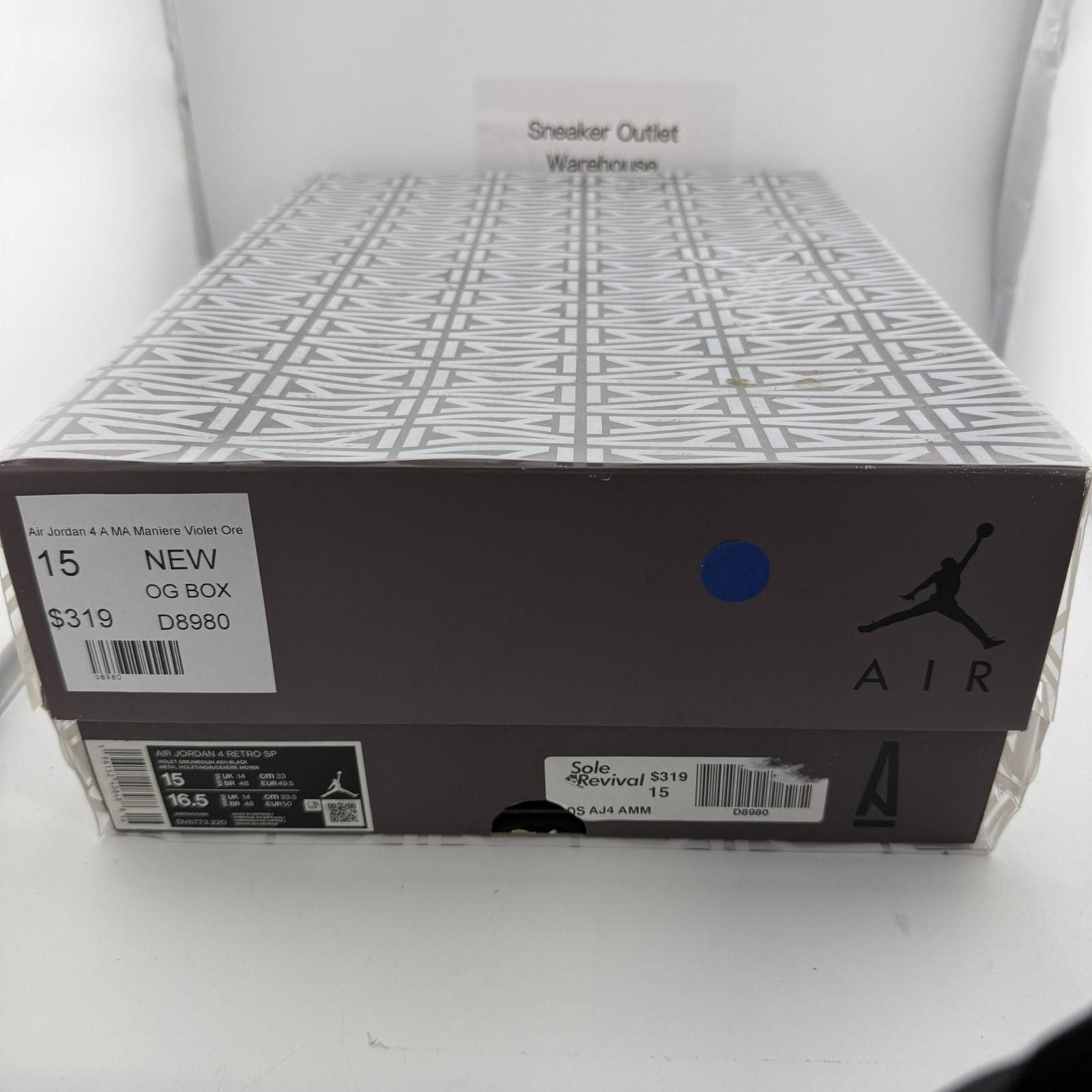 Nike Air Jordan 4 A Ma Maniere Violet Ore US 15 New D8980 Size US 15 / EU 48 - 7 Thumbnail