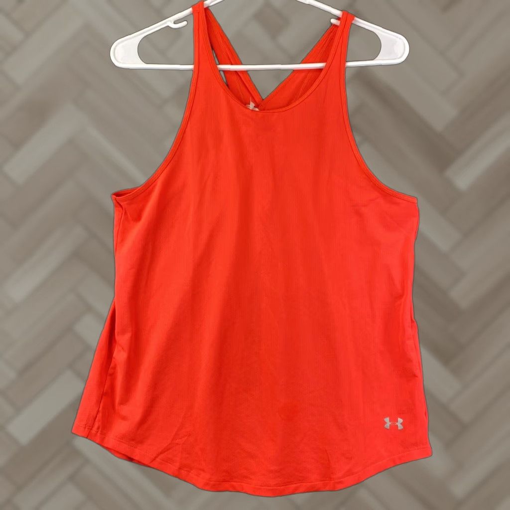 Under Armour Under Armour Shirt Women S Small Orange Outdoor Athletic Tank Top Ladies /87-8 Size S / US 4 / IT 40 - 1 Thumbnail