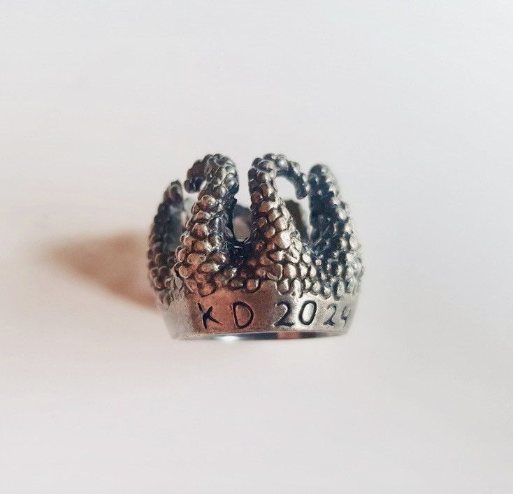 KD2024 Octopus 925 Sterling Silver ring Size ONE SIZE - 1 Thumbnail