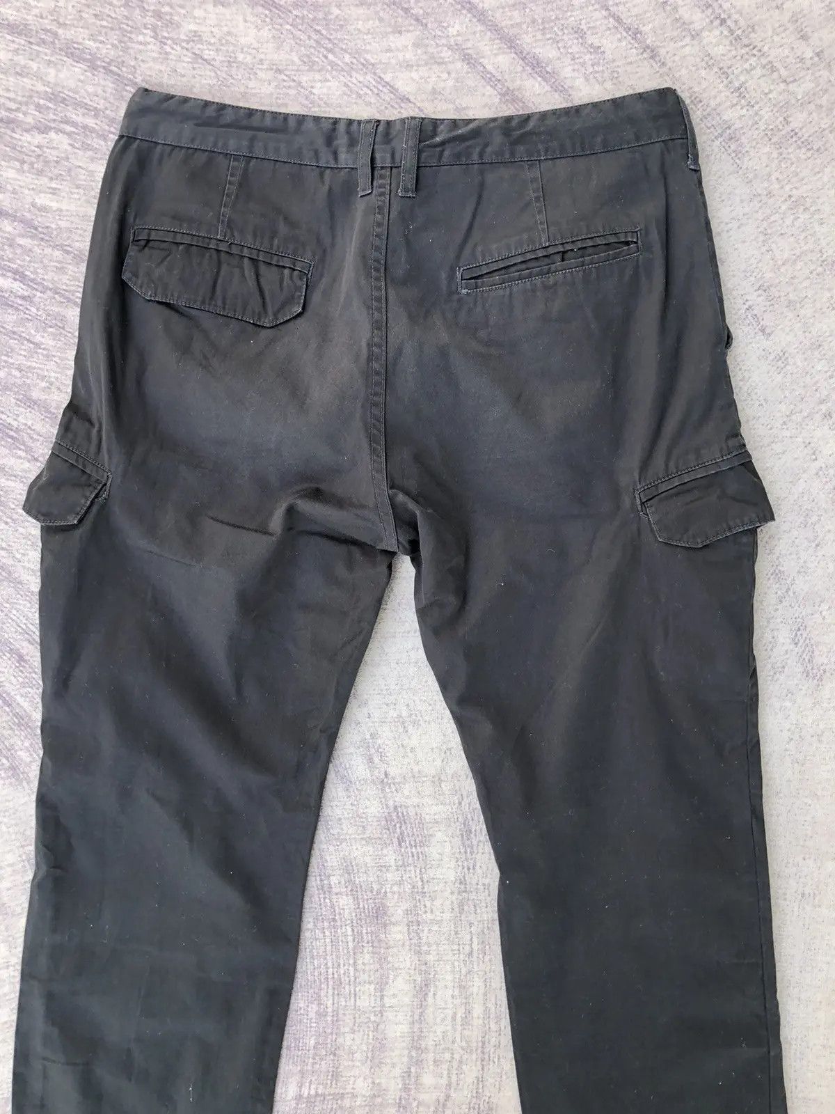 All Blacks Ikko black Cargo Trousers With 6 Pocket Workware Size US 33 - 9 Thumbnail