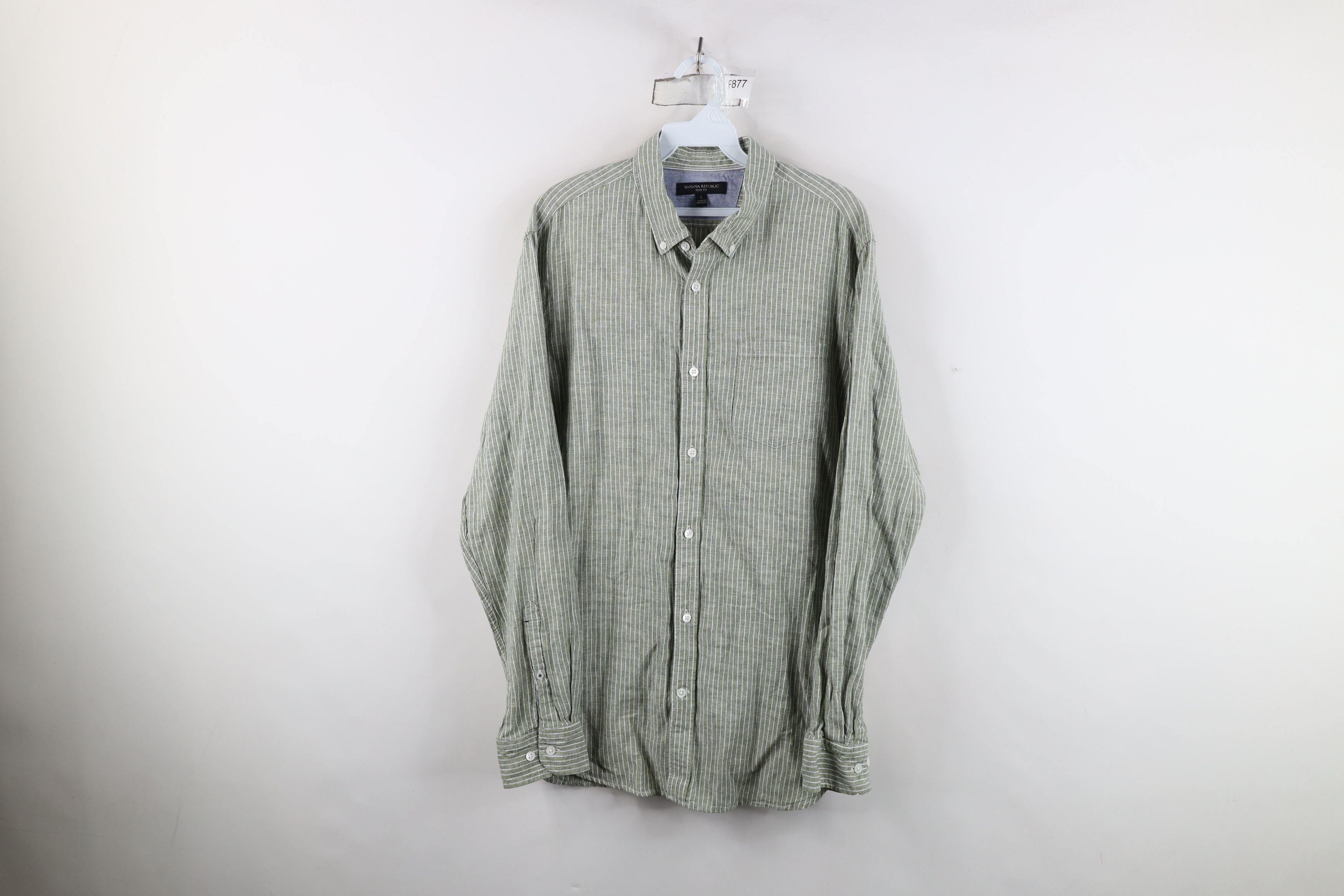 Banana Republic Banana Republic Blend Striped Collared button Down Shirt Size US L / EU 52-54 / 3 - 1 Thumbnail