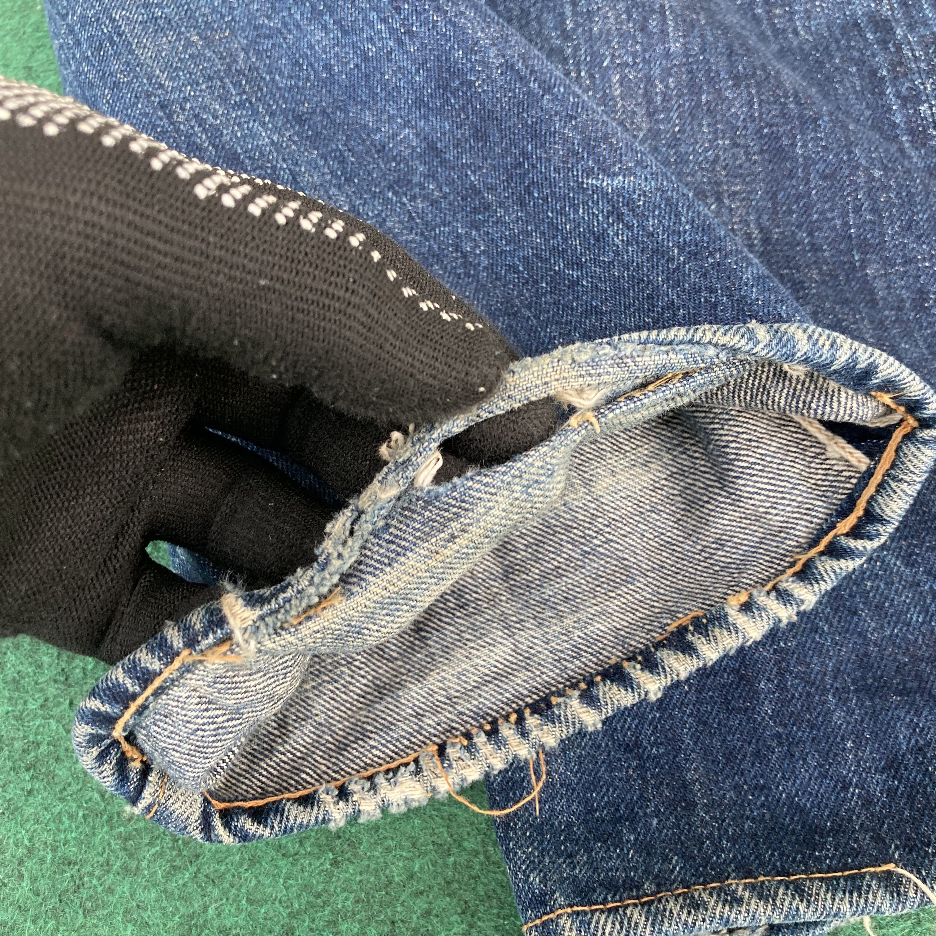 Denime 29x30.5 Vintage Denime Selvedge Honeycombs Osaka Denim Jeans Size US 29 - 12 Thumbnail