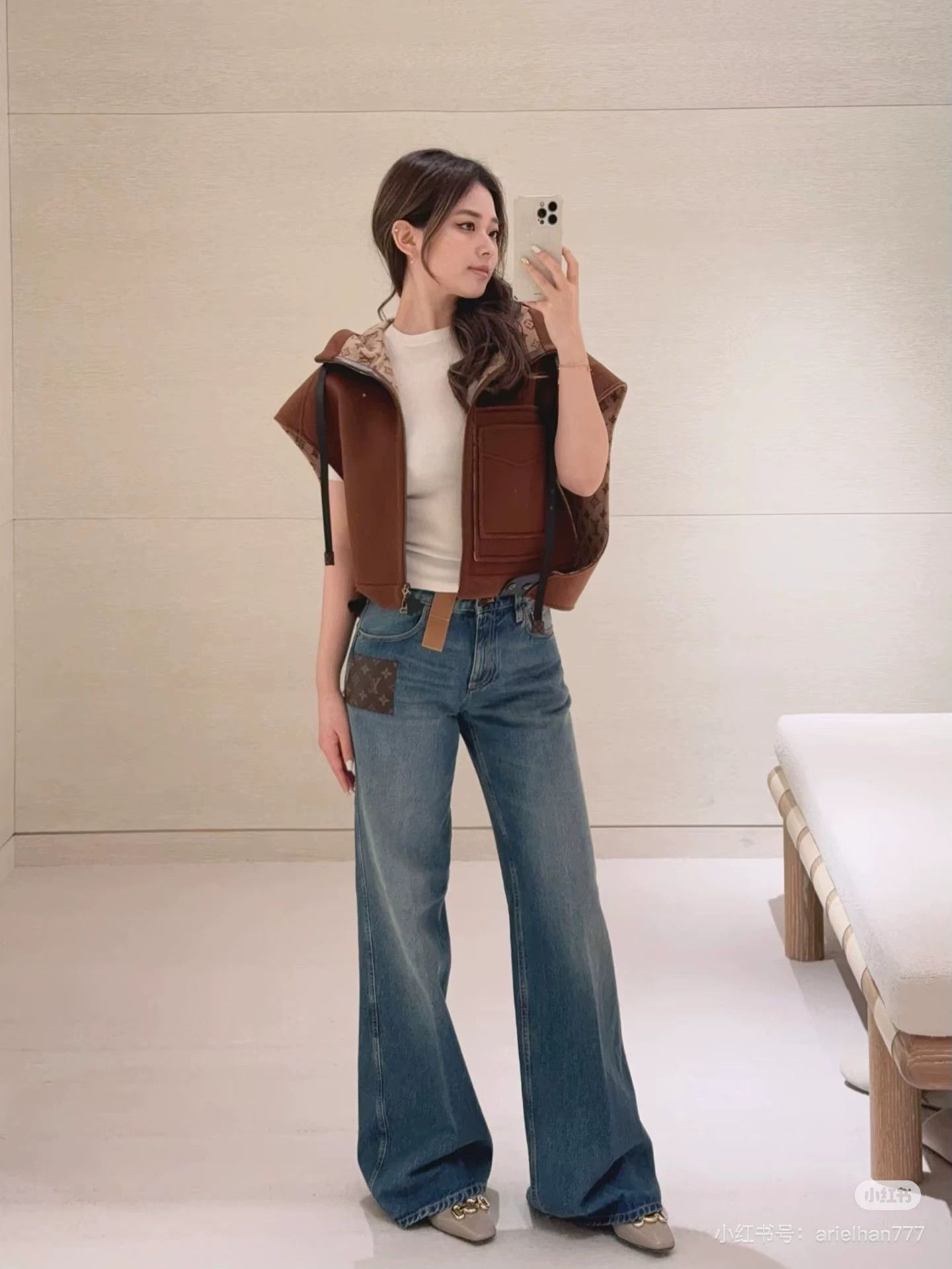 Louis Vuitton LV Monogram color blocked jeans FR38 Size 27" / US 4 / IT 40 - 9 Thumbnail