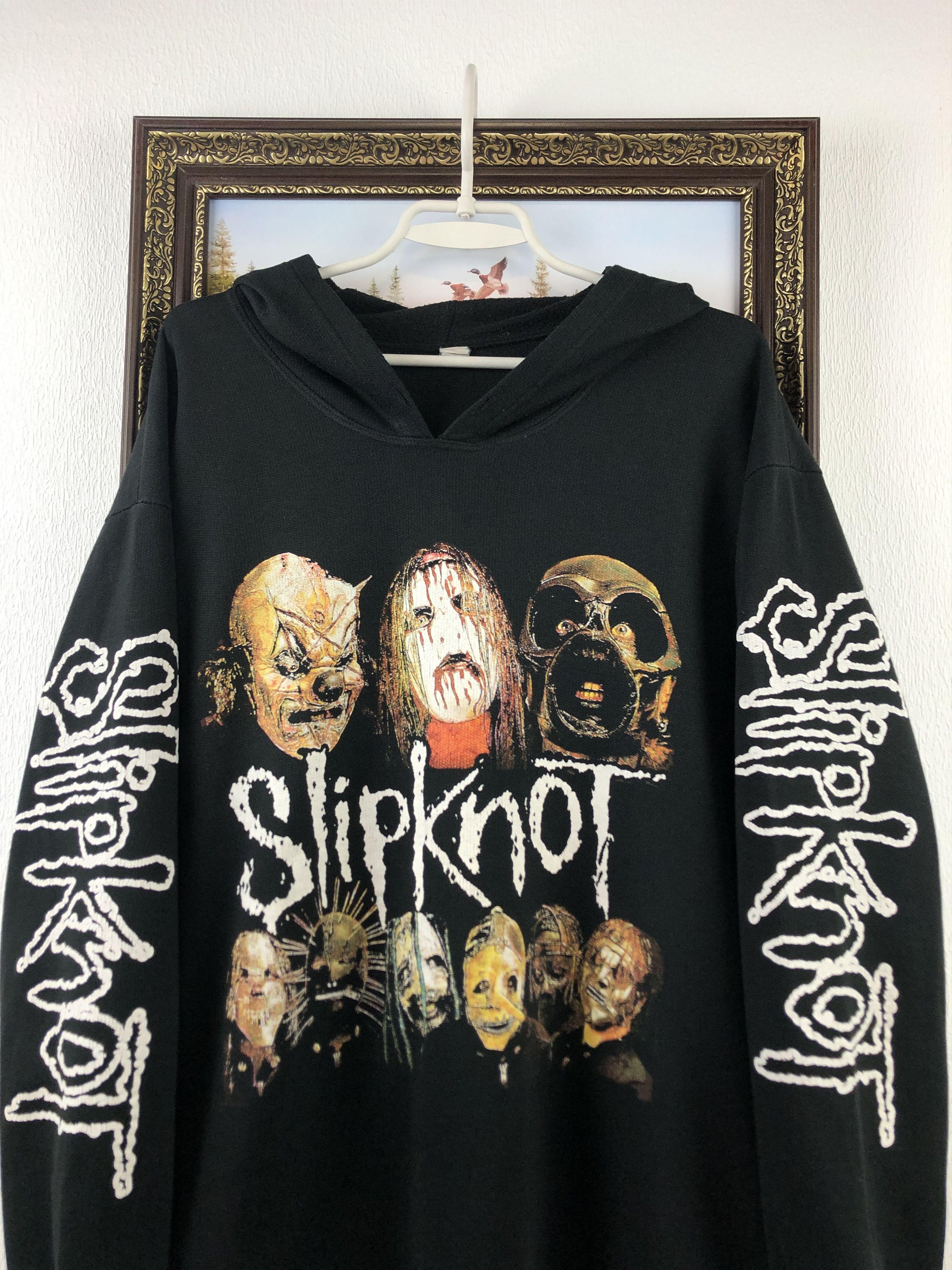 Band Tees × Vintage Vintage 2001 Slipknot IOWA Hoodie Very Rare Rock Band Over Size US XL / EU 56 / 4 - 6 Thumbnail