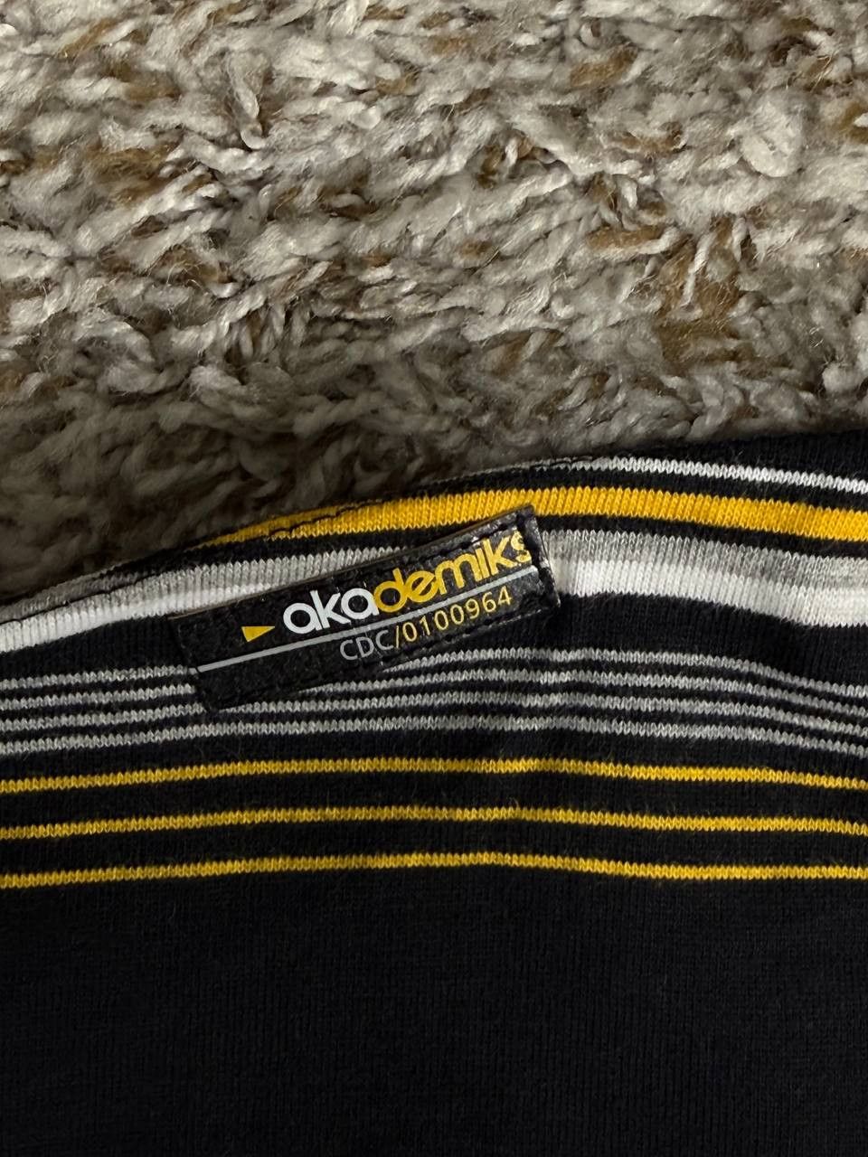 Akademiks Akademiks Y2K Polo Shirt 3XL Black Striped Hip Hop Skate Size US XXL / EU 58 / 5 - 4 Thumbnail
