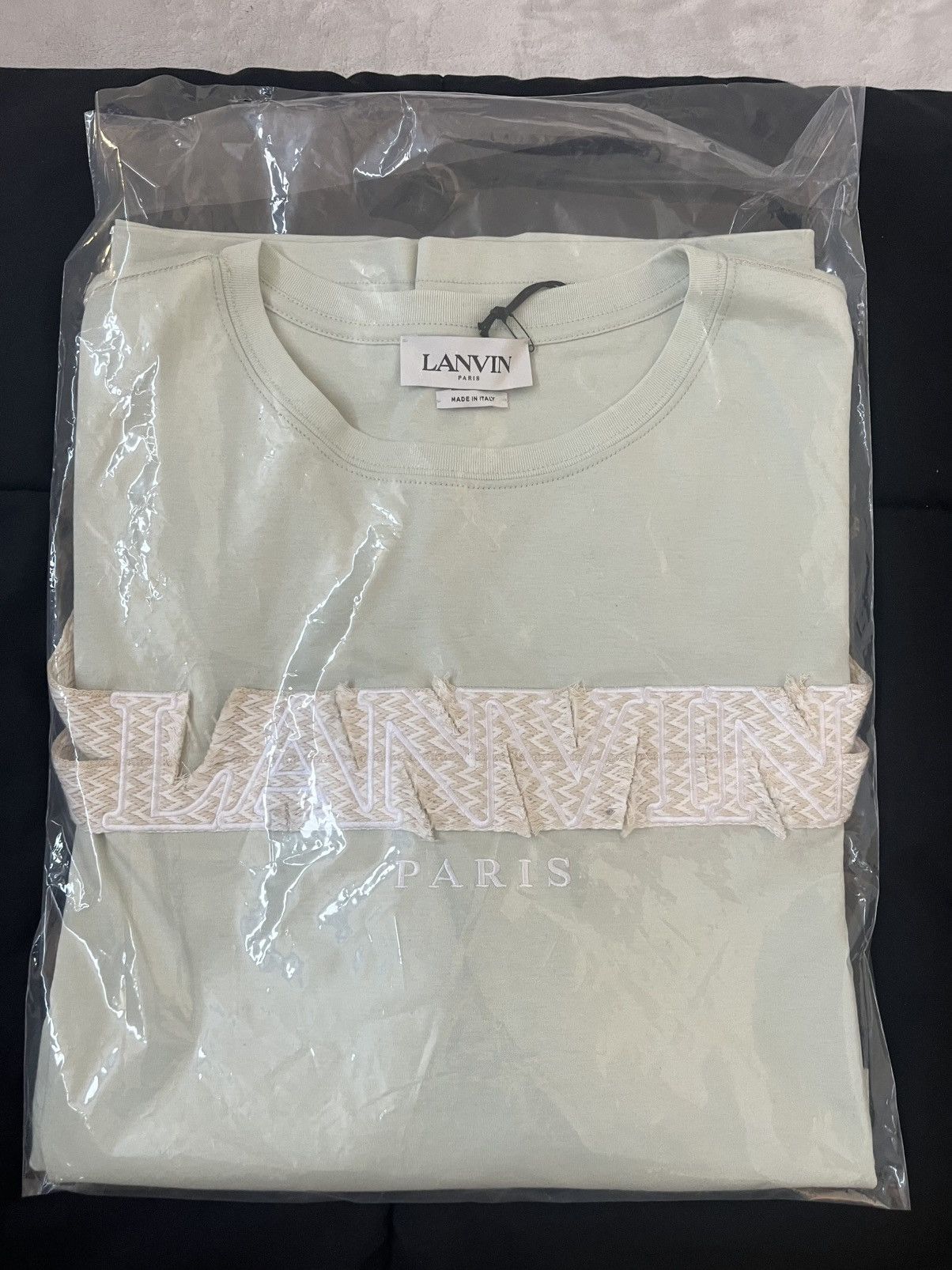 Lanvin LANVIN Curb Embroidered Sage Green Sz: XXL Orig: $690 Size US XXL / EU 58 / 5 - 3 Thumbnail
