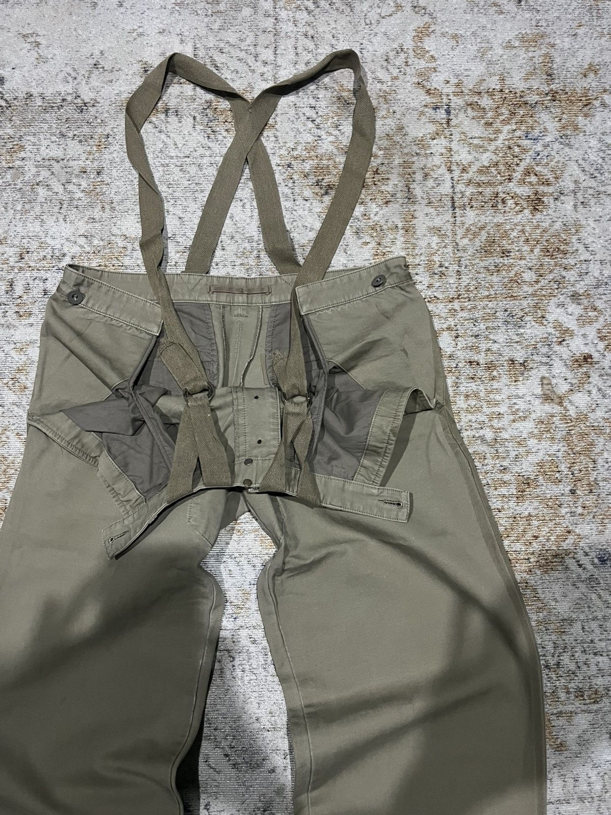 Maison MIHARA YASUHIRO Early 2000s Mihara Yasuhiro Suspender Military Pants Size US 32 / EU 48 - 3 Thumbnail
